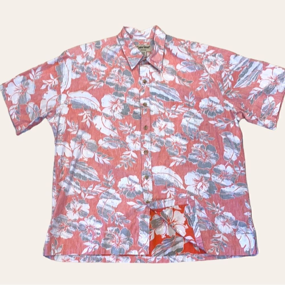 Cooke Street Vintage Inside Out Tropical Hawaiian Camp Shirt Size 2XL